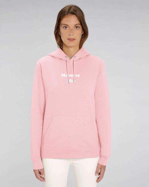 Sweatshirt personnalisé Pink Mamma Mia Velours 1