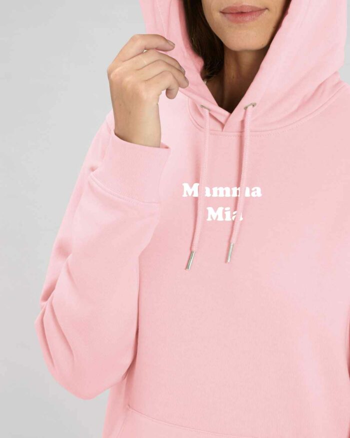 Sweatshirt personnalisé Pink Mamma Mia Velours 2