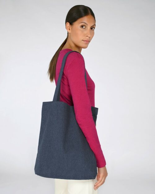 Tote-Bag Personnalisé Coton Recyclé bleu
