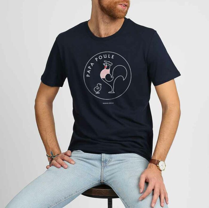 tshirt-papa-poule-1poussin-navy